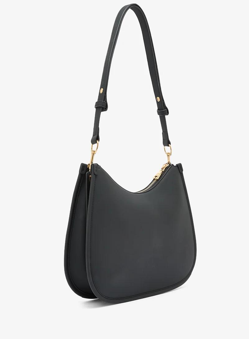 لوف موسكينو حقيبة كتف جلد صناعي بتصميم قلب جريء